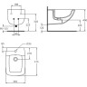 Биде подвесное IDEAL STANDARD Cantica W806501
