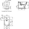 Напольное биде IDEAL STANDARD Tesi T354001