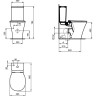 Чаша напольного унитаза IDEAL STANDARD Connect Air AquaBlade E013701