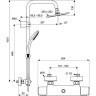 Душевая система IDEAL STANDARD Idealrain Cube, арт. A5833AA