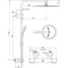 Душевая система IDEAL STANDARD Idealrain Luxe Evo Jet A6984AA