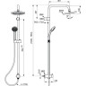 Душевая система IDEAL STANDARD IDEALRAIN SOFT A5689AA