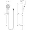 Душевой гарнитур IDEAL STANDARD IDEALRAIN EVO Jet Round L3, арт. B2233AA
