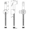 Душевой набор с гигиеническим душем, шланг 1250 мм IDEAL STANDARD IDEALSPRAY B0011AA