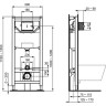Комплект подвесной унитаз E047901 + E772401 + система инсталляции R020467 IDEAL STANDARD PROSYS CONNECT AQUABLADE E211601