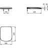 Крышка-сиденье IDEAL STANDARD Esedra T318101