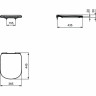 Крышка-сиденье IDEAL STANDARD Tesi T352701, белая
