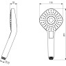 Ручная лейка IDEAL STANDARD IdealRain Evo Diamond L3, хром (B2232AA)