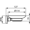 Мыльница настенная IDEAL STANDARD IOM A9122AA