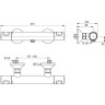 Настенный термостат для душа IDEAL STANDARD CERATHERM T25 A7201XG