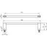 Полотенцедержатель IDEAL STANDARD Connect E6981AA, хром