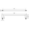Полотенцедержатель IDEAL STANDARD Connect E6982AA
