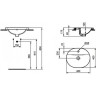Раковина накладная IDEAL STANDARD Connect E503801