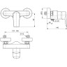 Смеситель для душа IDEAL STANDARD Tesi A6581AA