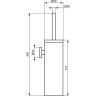Туалетный ёршик настенный IDEAL STANDARD IOM A9128MY