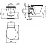 Унитаз подвесной IDEAL STANDARD Connect Air Rimless K819501