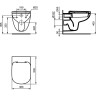 Подвесной унитаз IDEAL STANDARD Tempo T331101
