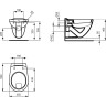 Подвесной унитаз IDEAL STANDARD Eurovit V340301